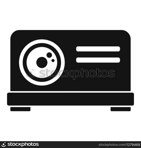 Projector icon. Simple illustration of projector vector icon for web design isolated on white background. Projector icon, simple style