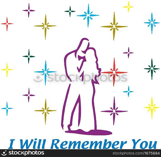 Prom I Will Remember You Vector Illustration