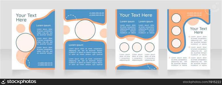 Promote education blank brochure layout design. Create opportunities. Vertical poster template set with empty copy space for text. Premade corporate reports collection. Editable flyer paper pages. Promote education blank brochure layout design