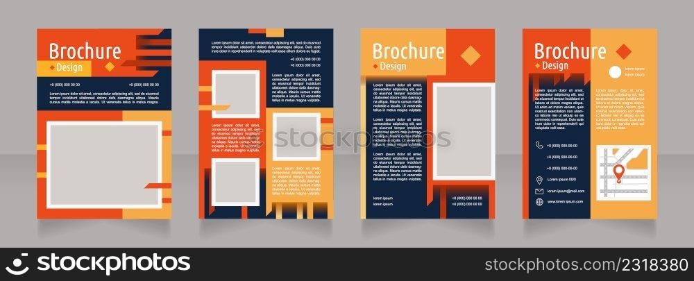 Promoting company values blank brochure design. Template set with copy space for text. Premade corporate reports collection. Editable 4 paper pages. Ubuntu Condensed, Arial Regular fonts used. Promoting company values blank brochure design