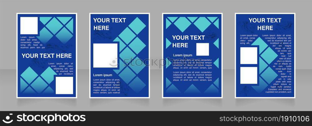 Promoting innovation blank brochure layout design. Entrepreneurial sector. Vertical poster template set with empty copy space for text. Premade corporate reports collection. Editable flyer paper pages. Promoting innovation blank brochure layout design