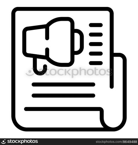 Promotion sale icon outline vector. Online marketing. Public price. Promotion sale icon outline vector. Online marketing