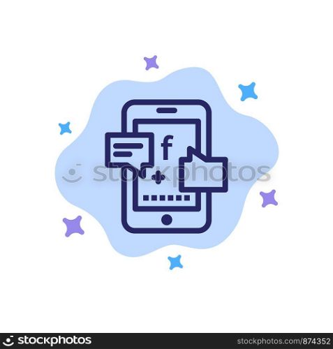Promotion, Social, Social Promotion, Digital Blue Icon on Abstract Cloud Background