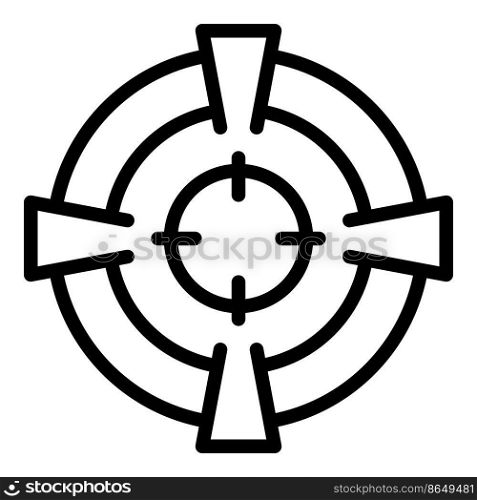 Promotion target icon outline vector. Special public. Price sale. Promotion target icon outline vector. Special public