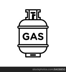 Propane gas tank icon vector design template.