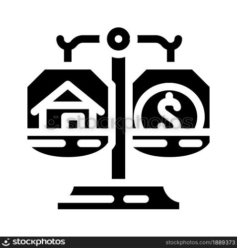 property division after divorce glyph icon vector. property division after divorce sign. isolated contour symbol black illustration. property division after divorce glyph icon vector illustration