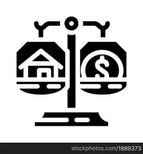 property division after divorce glyph icon vector. property division after divorce sign. isolated contour symbol black illustration. property division after divorce glyph icon vector illustration