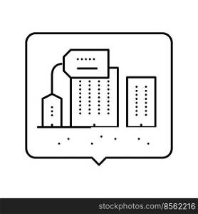 property estate home line icon vector. property estate home sign. isolated contour symbol black illustration. property estate home line icon vector illustration