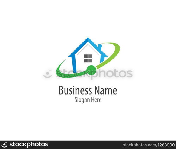 Property logo template vector icon illustration design