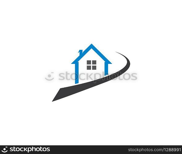 Property logo template vector icon illustration design
