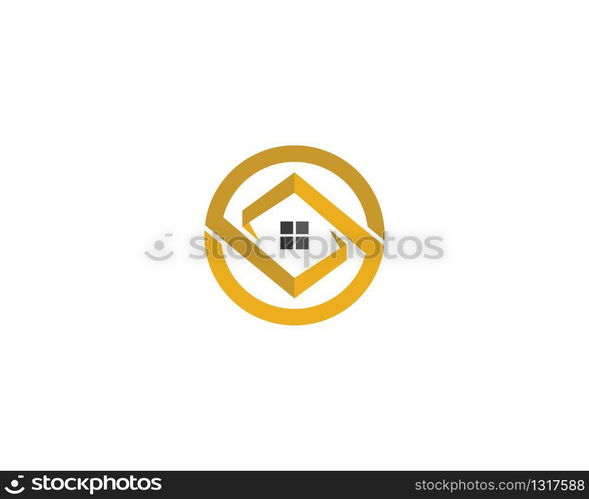 Property logo template vector icon illustration design