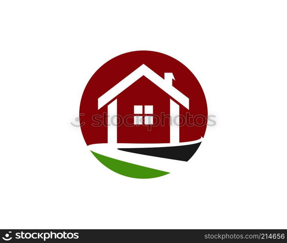 Property logo template vector icon illustration design