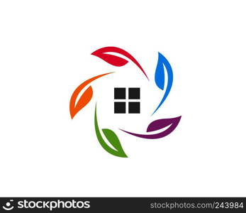 Property Logo Template vector icon illustration design