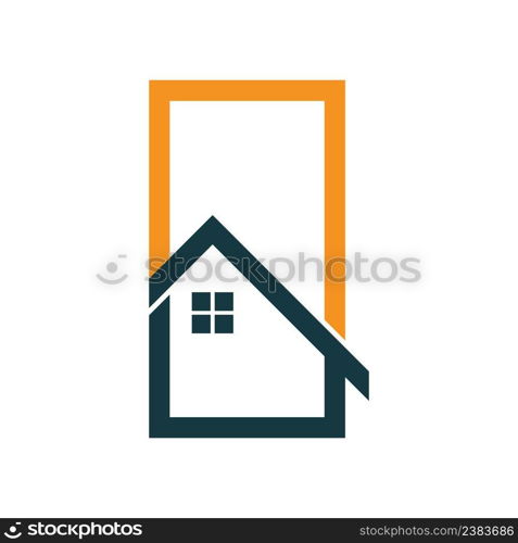 Property logo vector real estate template illustration