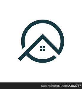 Property logo vector real estate template illustration