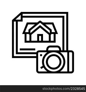 property photography line icon vector. property photography sign. isolated contour symbol black illustration. property photography line icon vector illustration