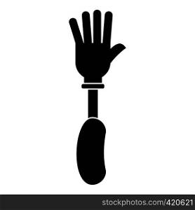 Prosthesis hand icon. Simple illustration of prosthesis hand vector icon for web. Prosthesis hand icon, simple style
