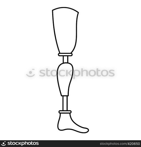 Prosthesis leg icon. Outline illustration of prosthesis leg vector icon for web. Prosthesis leg icon, outline style