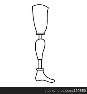 Prosthesis leg icon. Outline illustration of prosthesis leg vector icon for web. Prosthesis leg icon, outline style