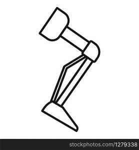 Prosthesis leg icon. Outline prosthesis leg vector icon for web design isolated on white background. Prosthesis leg icon, outline style