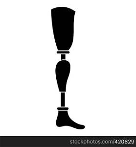 Prosthesis leg icon. Simple illustration of prosthesis leg vector icon for web. Prosthesis leg icon, simple style