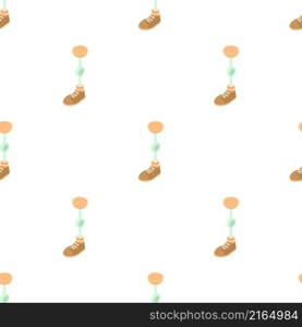 Prosthetic leg pattern seamless background texture repeat wallpaper geometric vector. Prosthetic leg pattern seamless vector