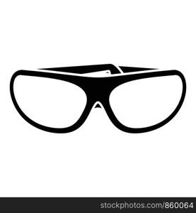 Protect glasses icon. Simple illustration of protect glasses vector icon for web design isolated on white background. Protect glasses icon, simple style