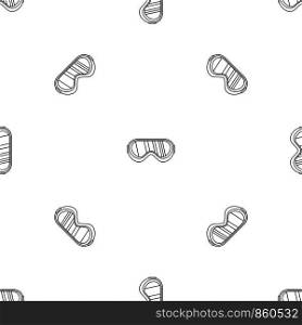 Protect goggles pattern seamless vector repeat geometric for any web design. Protect goggles pattern seamless vector