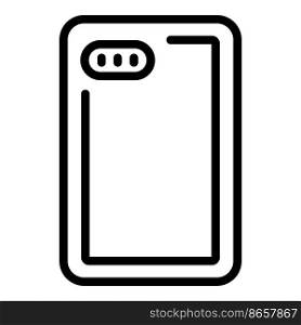 Protect smartphone icon outline vector. Phone case. Mobile cover. Protect smartphone icon outline vector. Phone case