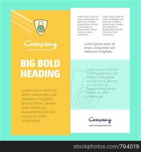 Protected Business Company Poster Template. with place for text and images. vector background
