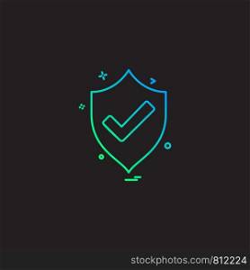 Protected icon design vector
