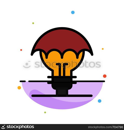 Protected Ideas, Copyright, Defense, Idea, Patent Abstract Flat Color Icon Template