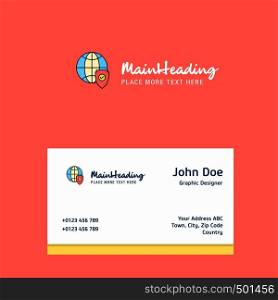 Protected internet logo Design with business card template. Elegant corporate identity. - Vector