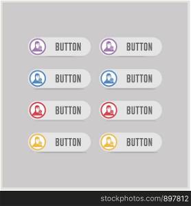 Protected user icon - Free vector icon