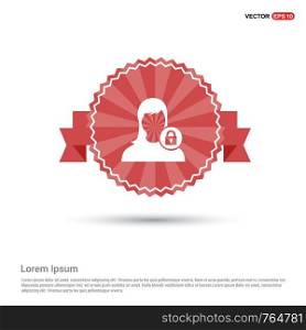 Protected user icon - Red Ribbon banner