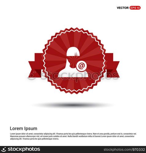 Protected User icon - Red Ribbon banner