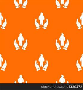 Protection life pattern vector orange for any web design best. Protection life pattern vector orange