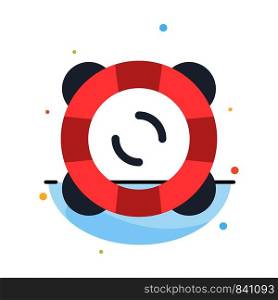 Protection, Safety, Support, Float Abstract Flat Color Icon Template