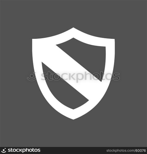 Protection shield icon on a dark background