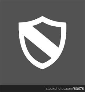 Protection shield icon on a dark background
