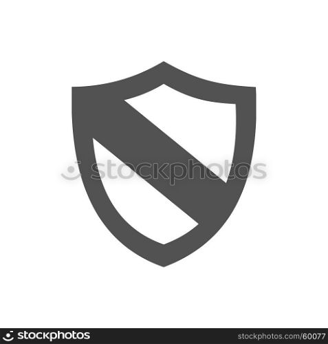 Protection shield icon on a white background
