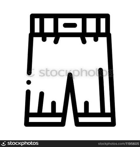 Protective Boxing Pants Icon Vector. Outline Protective Boxing Pants Sign. Isolated Contour Symbol Illustration. Protective Boxing Pants Icon Vector Outline Illustration