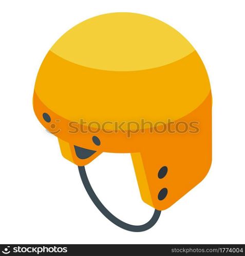 Protective helmet icon. Isometric of Protective helmet vector icon for web design isolated on white background. Protective helmet icon, isometric style
