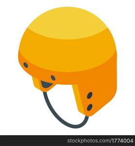 Protective helmet icon. Isometric of Protective helmet vector icon for web design isolated on white background. Protective helmet icon, isometric style