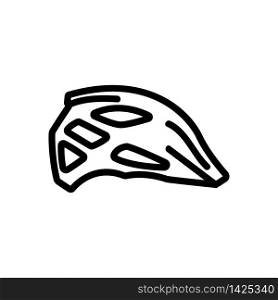 protective motocross racing helmet icon vector. protective motocross racing helmet sign. isolated contour symbol illustration. protective motocross racing helmet icon vector outline illustration