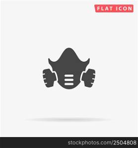 Protective respirator flat vector icon. Hand drawn style design illustrations.. Protective respirator flat vector icon. Hand drawn style design illustrations