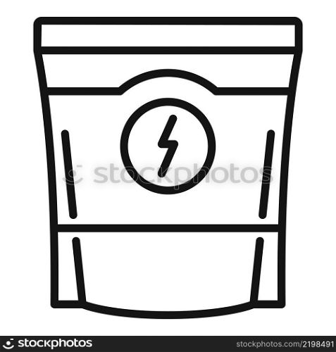 Protein can jar icon outline vector. Sport nutrition. Gym food. Protein can jar icon outline vector. Sport nutrition