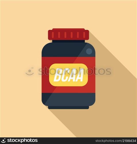 Protein canister icon flat vector. Sport supplement. Gym food. Protein canister icon flat vector. Sport supplement
