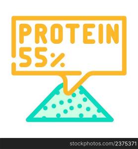 protein in spirulina color icon vector. protein in spirulina sign. isolated symbol illustration. protein in spirulina color icon vector illustration