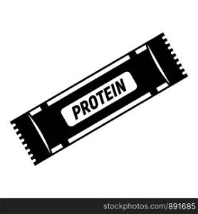 Protein sport bar icon. Simple illustration of protein sport bar vector icon for web design isolated on white background. Protein sport bar icon, simple style